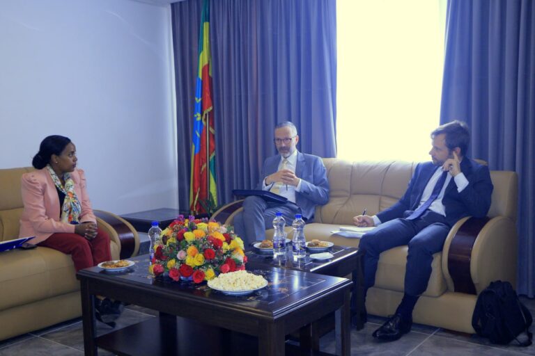 Ethiopian Railway Corporation CEO, Helina Belachew (Eng) held a bilateral discussion with The French Ambassador to Ethiopia, H.E Remi Marechaux.